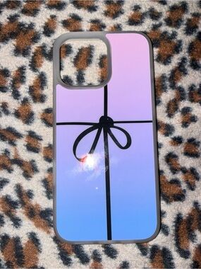 Pink, Purple & Blue Ombré Bow iPhone 16 Max Phone Case Like New